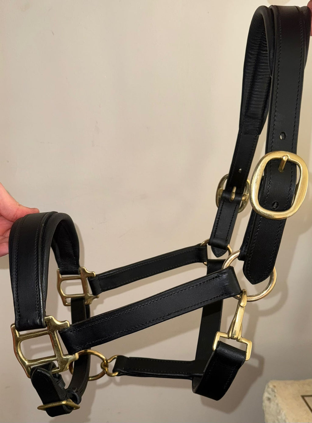 A + A Equestrian Anatomical soft leather Headcollar