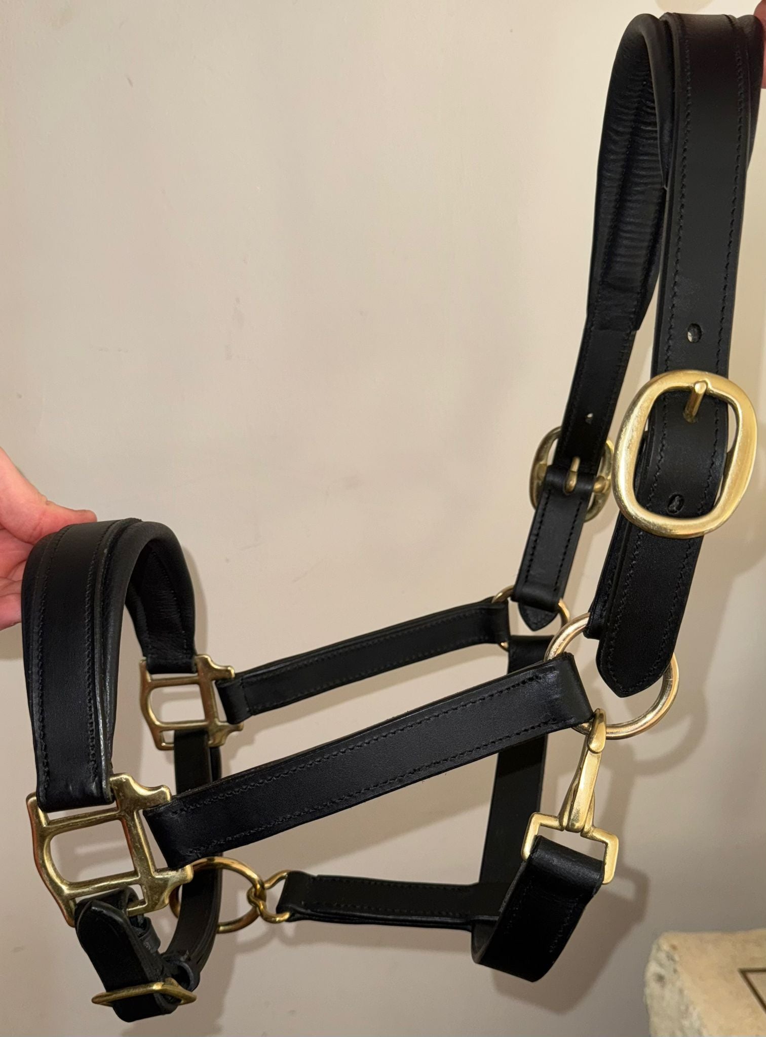 A + A Equestrian Anatomical soft leather Headcollar