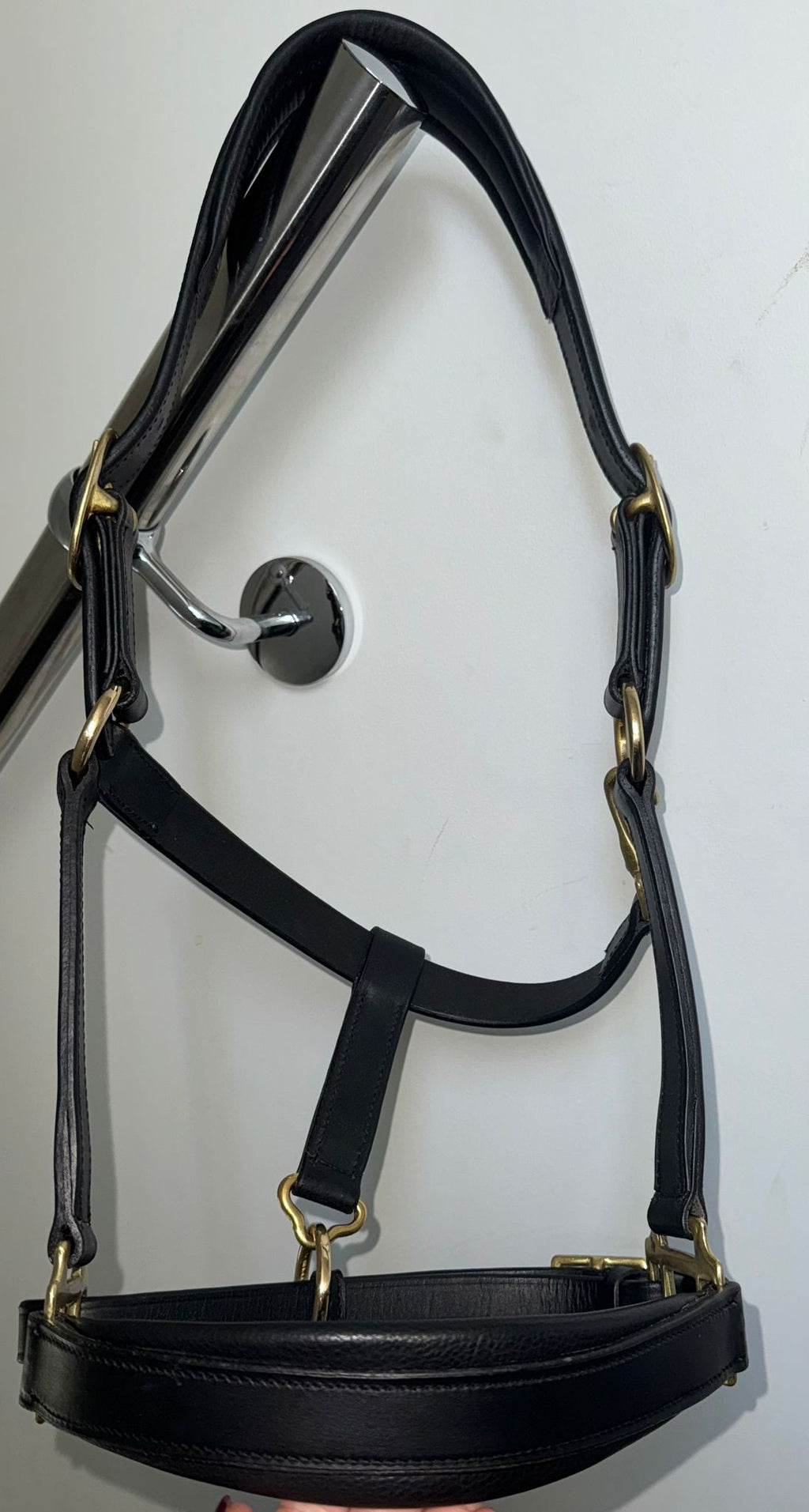 A + A Equestrian Anatomical soft leather Headcollar