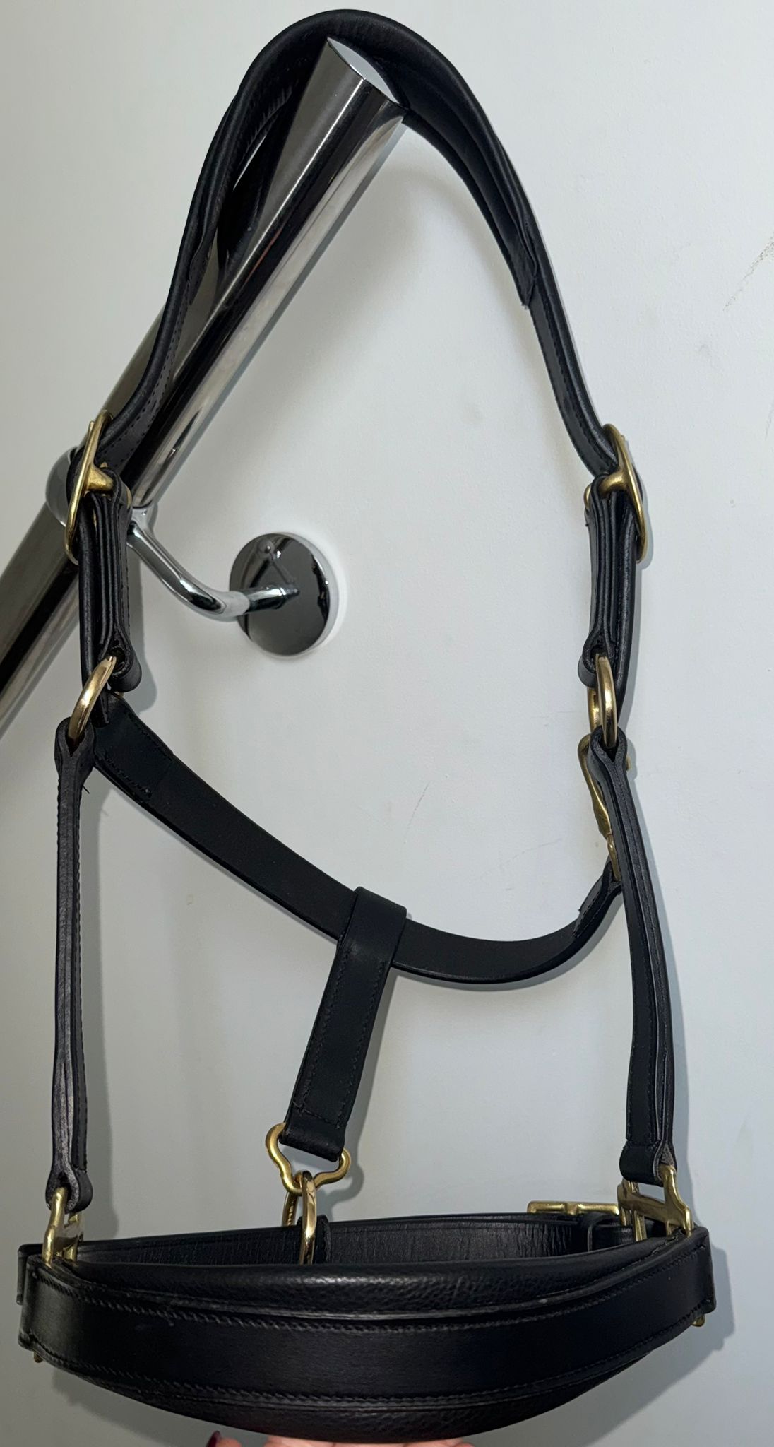 A + A Equestrian Anatomical soft leather Headcollar